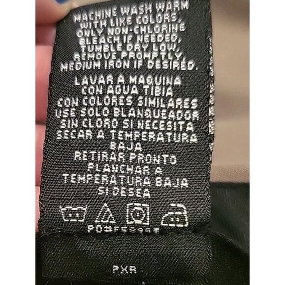 George Khaki Chino Pants Mens 40x30 Beige Half Elastic Waist Straight Cotton - Picture 5 of 7